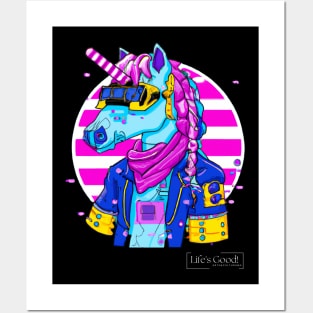 horse ciberpunk Posters and Art